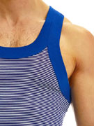 Майка мужская Modus Vivendi 01231 в сине-белую полоску