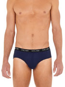 Комплект трусов-брифов мужских HOM 40-2467 чёрные, серые, синие