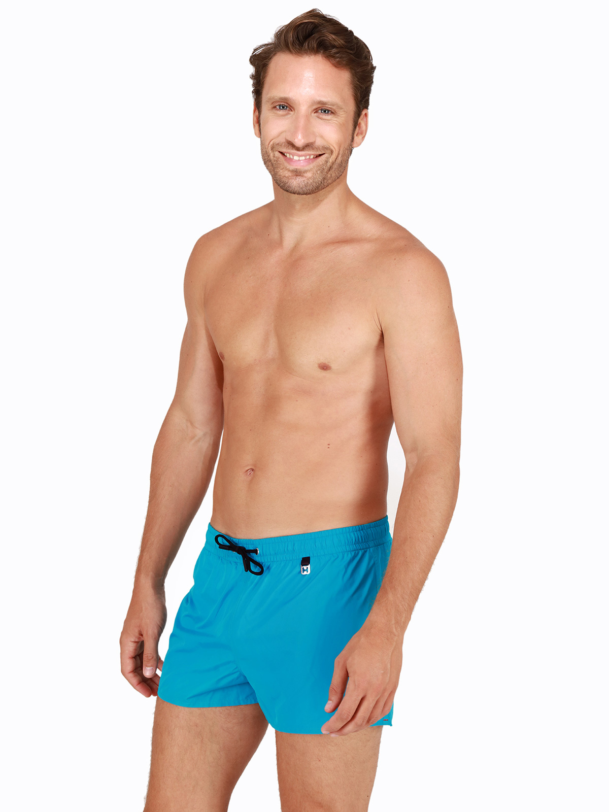 пляжные шорты мужские HOM Sunlight, арт. HOM 40-1414 бирюзовые