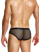 Трусы-брифы мужские Modus Vivendi 05416 чёрные в крупную сеточку