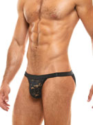 Трусы-танга мужские кружевные Modus Vivendi 04112 чёрные