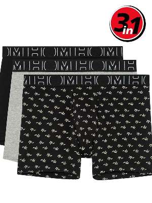 Комплект трусов-боксеров мужских удлинённых HOM 40-2526