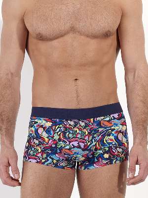 Трусы-хипсы мужские HOM 40-3099 с ярким цветным принтом