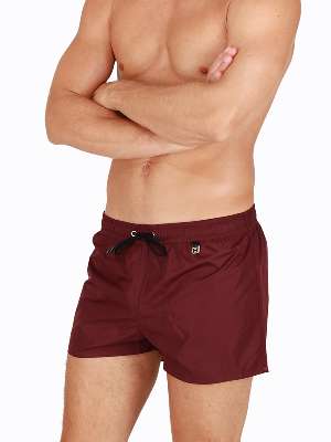 пляжные шорты мужские HOM Sunlight, арт. HOM 40-1414 бордовые