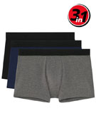 Комплект из 3-х трусов-боксеров мужских HOM 40-2437 разного цвета