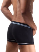 трусы-боксеры мужские HOM Bicolor, арт. HOM 02184 чёрные