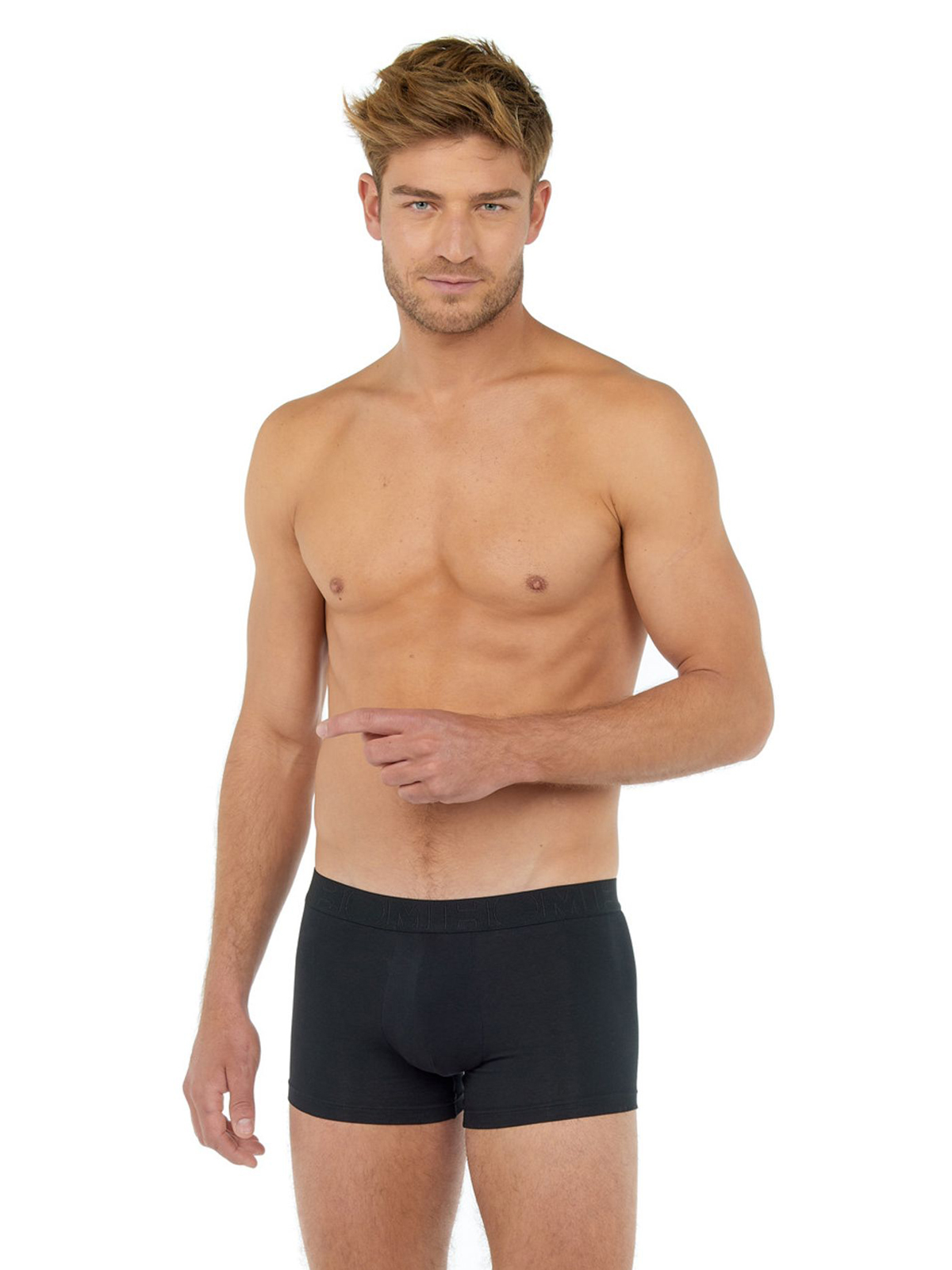 Трусы-боксеры мужские HOM 40-2437 чёрные