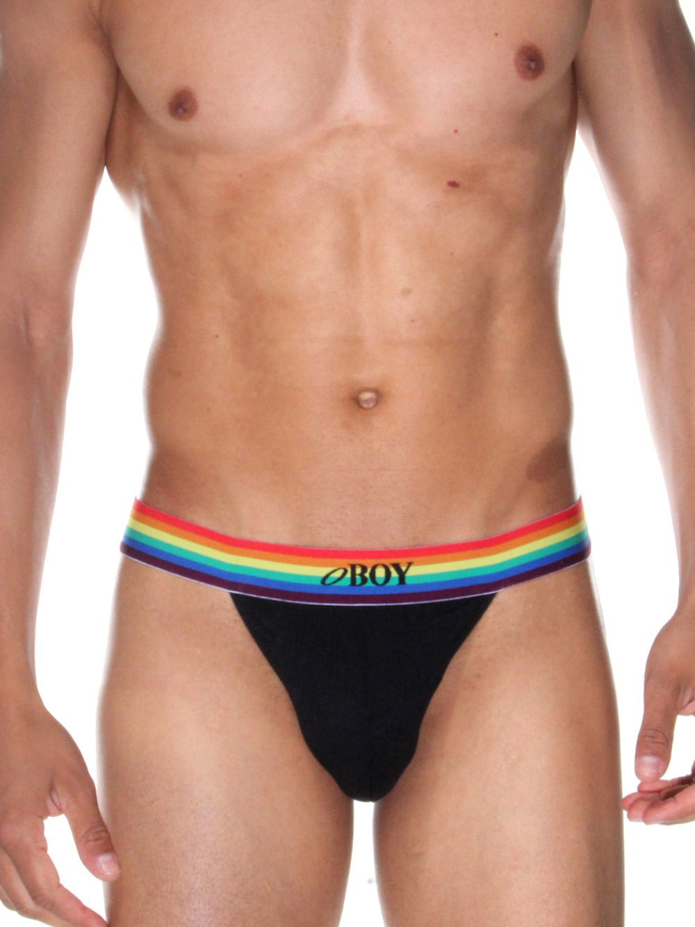 Трусы-танга мужские Oboy 06-8060 чёрные
