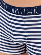 Комплект трусов-боксеров мужских HOM 40-2999 тёмно-синие + в сине-белую полоску