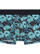 Трусы-боксеры мужские HOM 40-3045 тёмно-синие с бирюзовым цветочным принтом