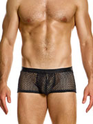 Трусы-хипсы мужские Modus Vivendi 05421 чёрные в крупную сеточку