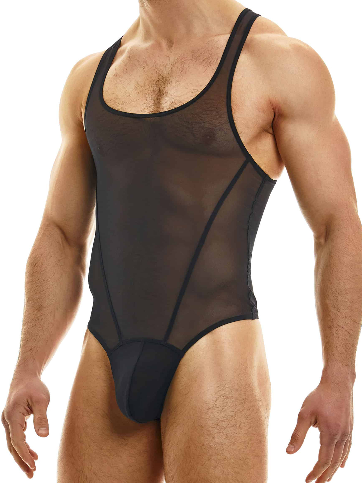 Стринг-Боди мужское Modus Vivendi 09381 чёрное