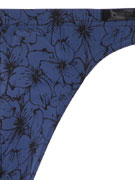 Стринги мужские HOM 40-2410 тёмно-синие с цветочным принтом