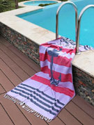 Пляжное полотенце (плед) Doreanse 824 с жаккардовым изображением якоря