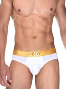 Трусы-брифы мужские Oboy Gold, арт. Oboy 06-6940 белые