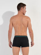 Комплект трусов-боксеров мужских HOM 40-2872 чёрных с разноцветными поясами