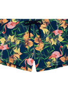 Плавки-боксеры мужские HOM 40-2765 тёмно-синие с цветным принтом