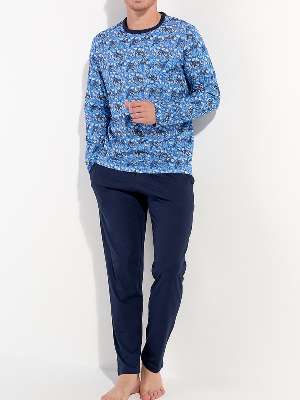 Пижама мужская HOM 40-2947 с цветным принтом