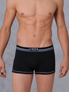 трусы-боксеры мужские HOM Bicolor, арт. HOM 02184 чёрные
