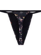 Стринги мужские HOM 40-2651 чёрные с принтом