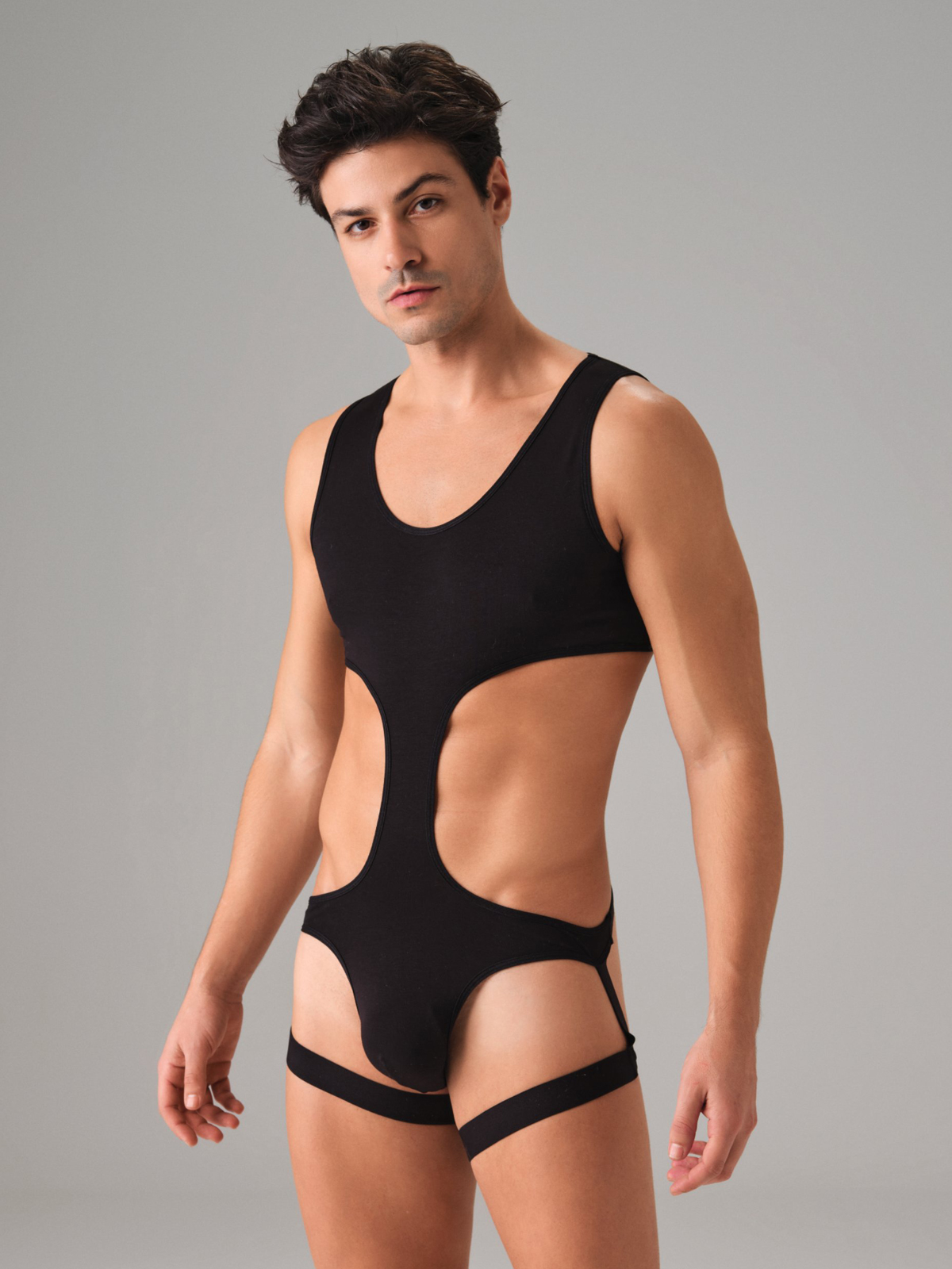 Стринг-боди мужское Doreanse 3043 чёрное