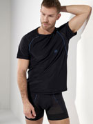 Футболка мужская HOM 40-3046 чёрная