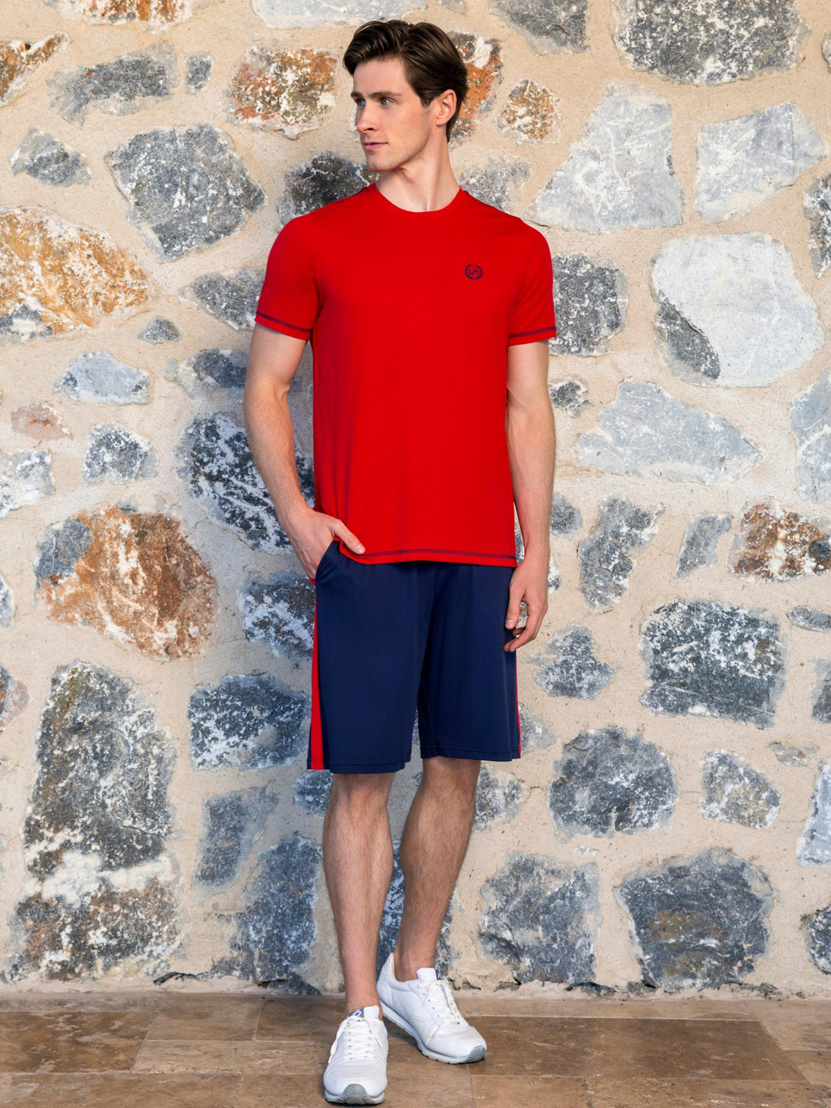 Пижама мужская Doreanse 4505 сине-красная