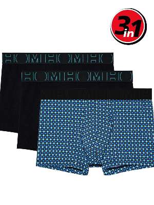 Комплект из 3-х трусов-боксеров мужских HOM 40-3195