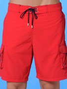 пляжные шорты мужские HOM 07891 красные