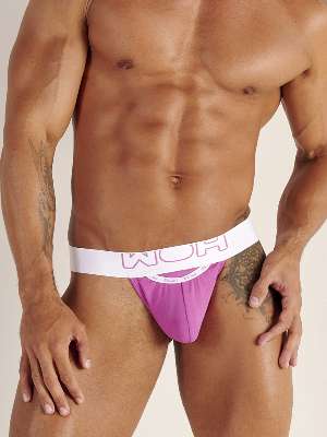 Стринги мужские WOH 46-3007 розовые