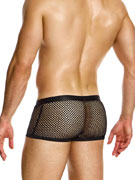 Трусы-хипсы мужские Modus Vivendi 05421 чёрные в крупную сеточку
