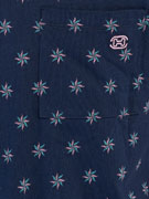 Пижама мужская HOM 40-2937 тёмно-синяя с цветным принтом