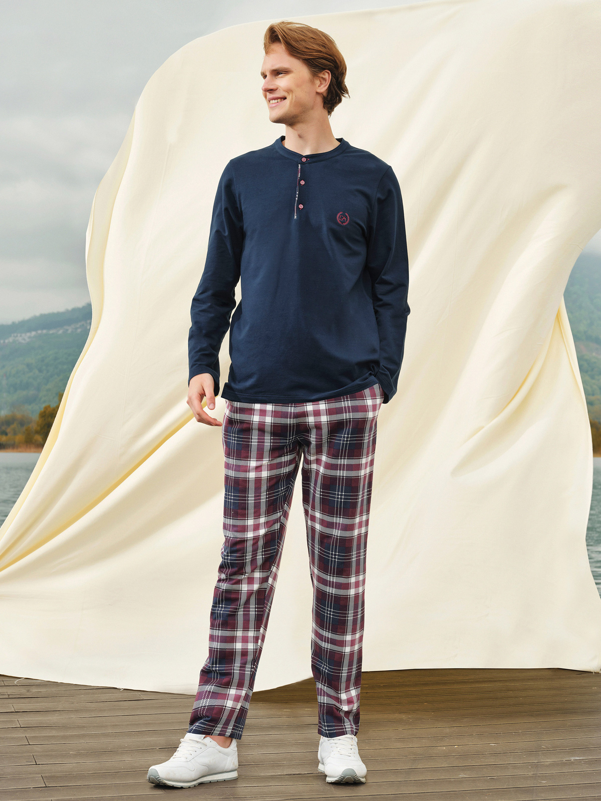 Пижама мужская Doreanse 4703 тёмно-синяя