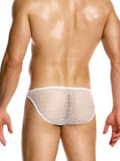 Трусы-слипы мужские Modus Vivendi 05414 белые в крупную сеточку