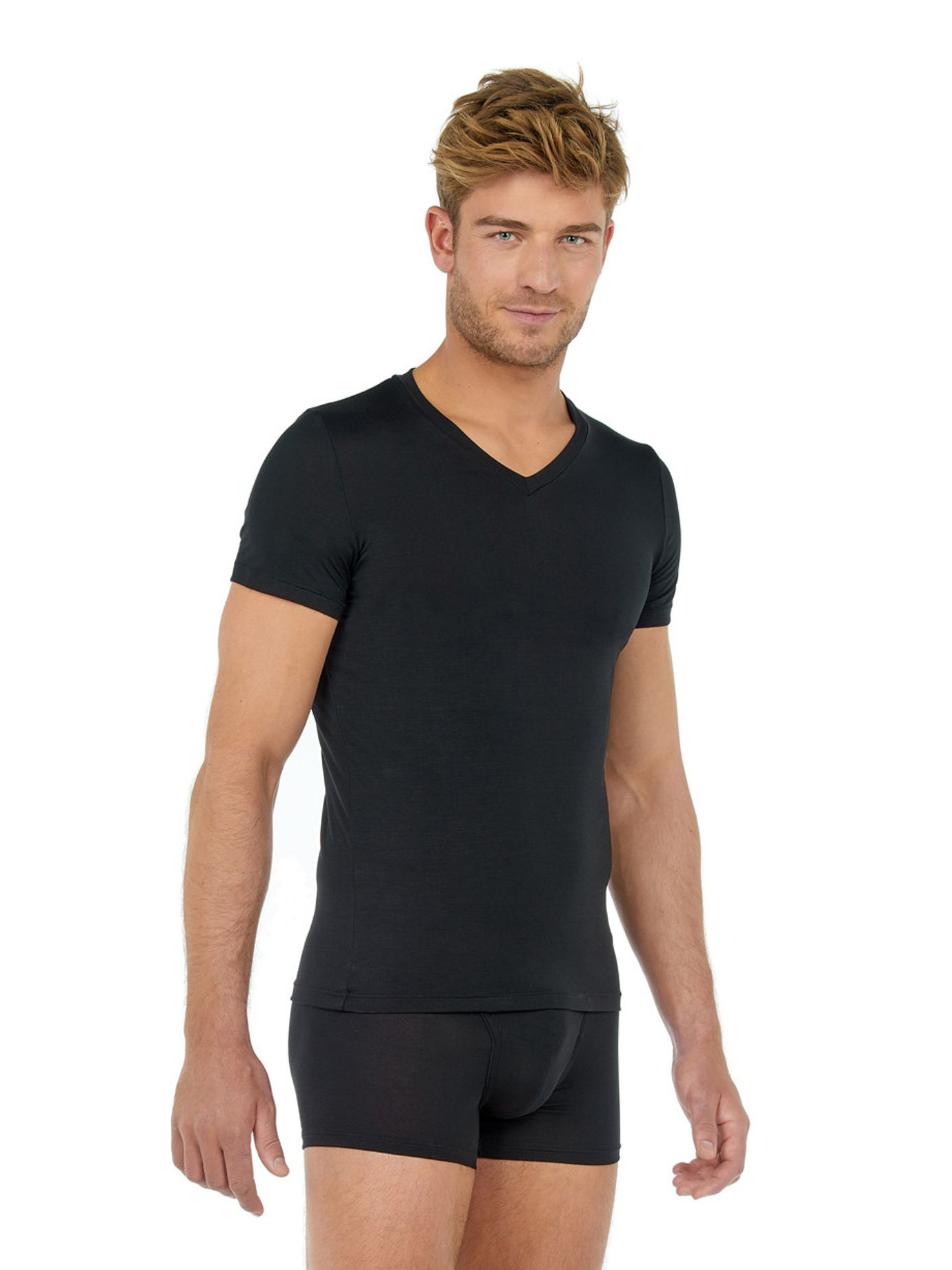 Футболка мужская HOM 40-2466 чёрная