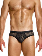 Трусы-брифы мужские Modus Vivendi 05416 чёрные в крупную сеточку
