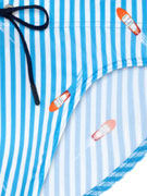 Плавки-брифы мужские HOM 40-3157 в бело-голубую полоску