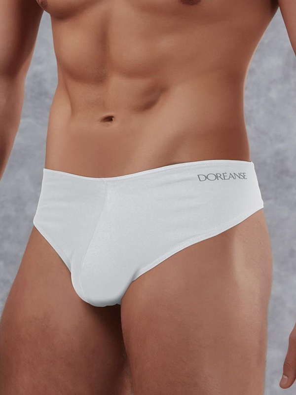 Стринги мужские Doreanse 1030 белые с высокой посадкой