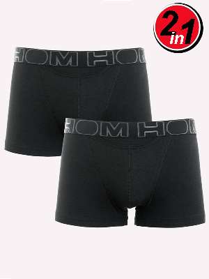 Комплект из 2-х трусов-боксеров мужских HOM 40-0405 чёрных