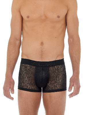 трусы-боксеры мужские HOM 40-2519 чёрные кружевные