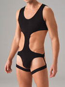 Стринг-боди мужское Doreanse 3043 чёрное