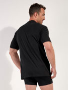 Футболка мужская HOM 40-5508 чёрная