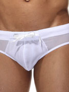 Трусы-брифы мужские Oboy 06-6540 белые