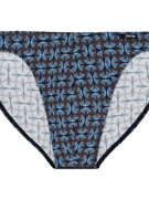 трусы-слипы мужские HOM 40-3085 с серо-голубым принтом