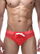 Трусы-брифы мужские Oboy 06-6540 красные