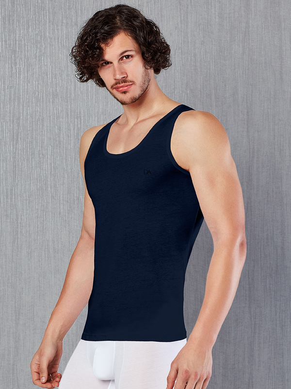 Майка мужская Doreanse Cotton Premium 2030 тёмно-синяя