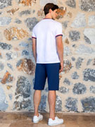 Пижама мужская Doreanse 4504 сине-белая