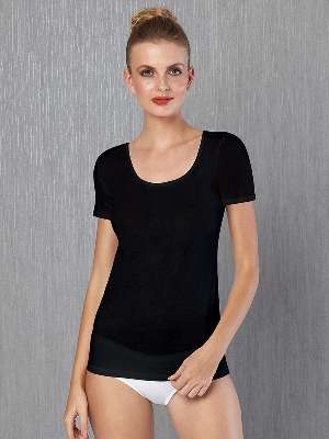 Футболка женская Doreanse Cotton Premium 9397 чёрная