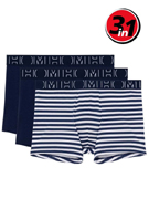 Комплект трусов-боксеров мужских HOM 40-2999 тёмно-синие + в сине-белую полоску