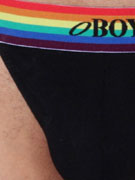 Трусы-танга мужские Oboy 06-8060 чёрные